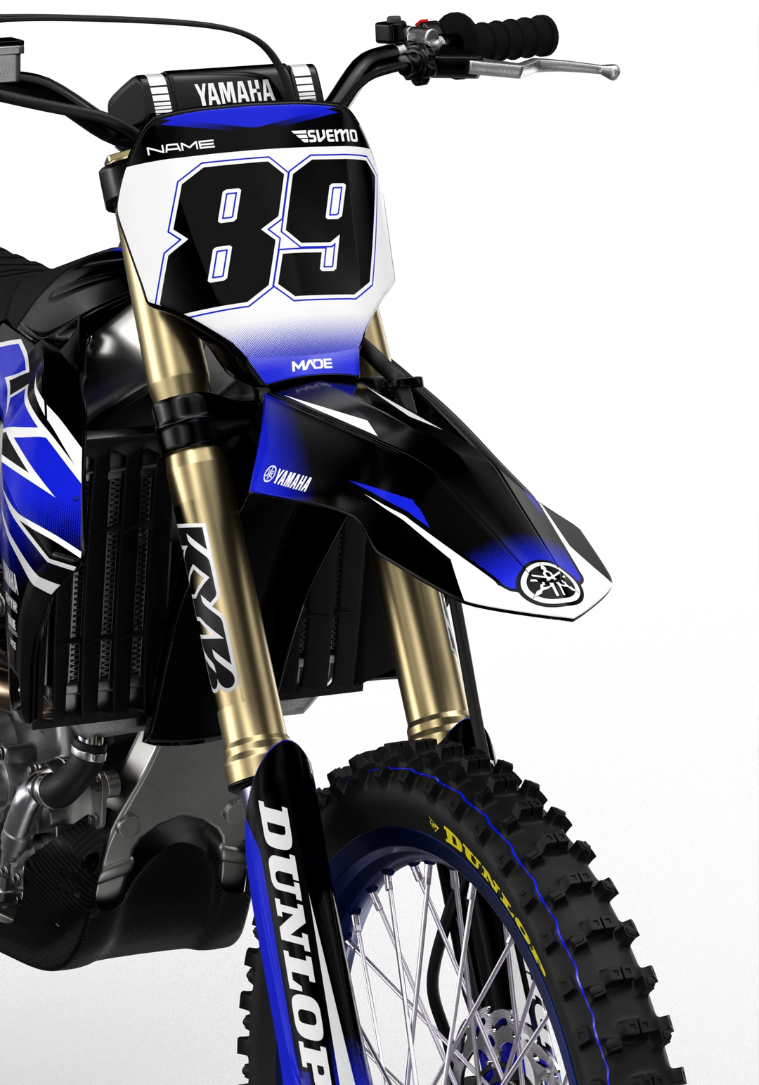 Yamaha YZ YZF Rival durable graphics kit - madestickers.com Black#color_black