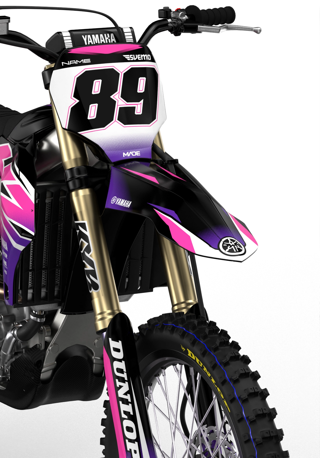 Yamaha YZ YZF Rival durable graphics kit - madestickers.com Pink#color_pink