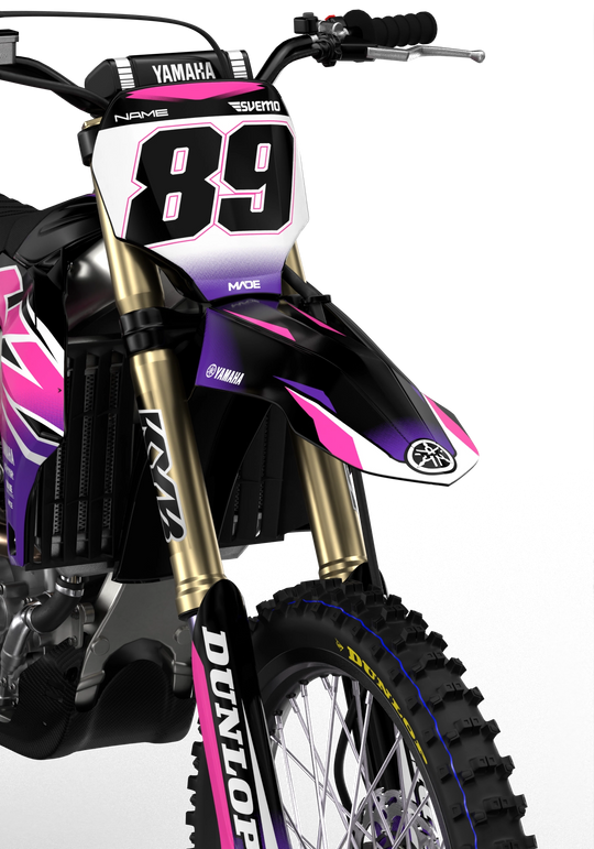 Yamaha YZ YZF Rival durable graphics kit - madestickers.com Pink#color_pink