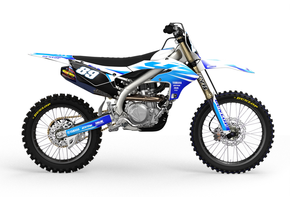 Yamaha YZ YZF Rival durable graphics kit - madestickers.com WhiteBlue#color_whiteblue