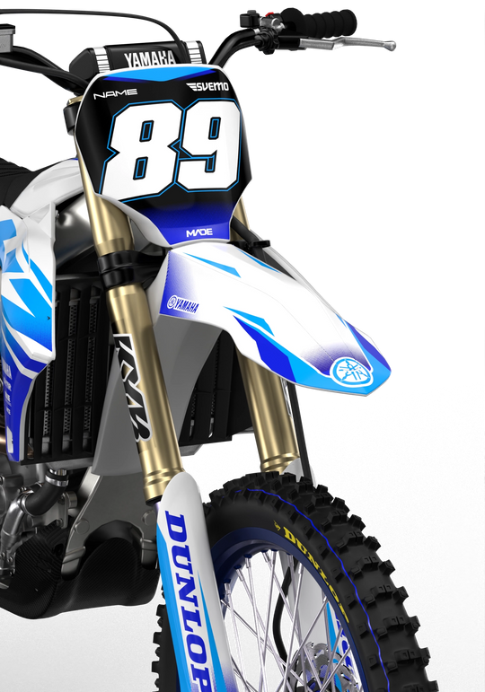 Yamaha YZ YZF Rival durable graphics kit - madestickers.com WhiteBlue#color_whiteblue