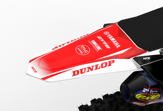 Yamaha YZ YZF Rival durable graphics kit - madestickers.com WhiteRed#color_whitered