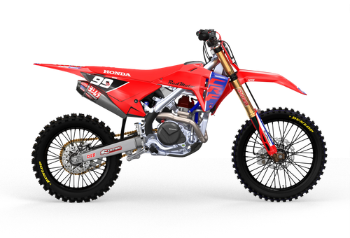 CRF Honda simple and clean graphics to protect your motocross dirt bike from amdestickers.com Blue#color_blue