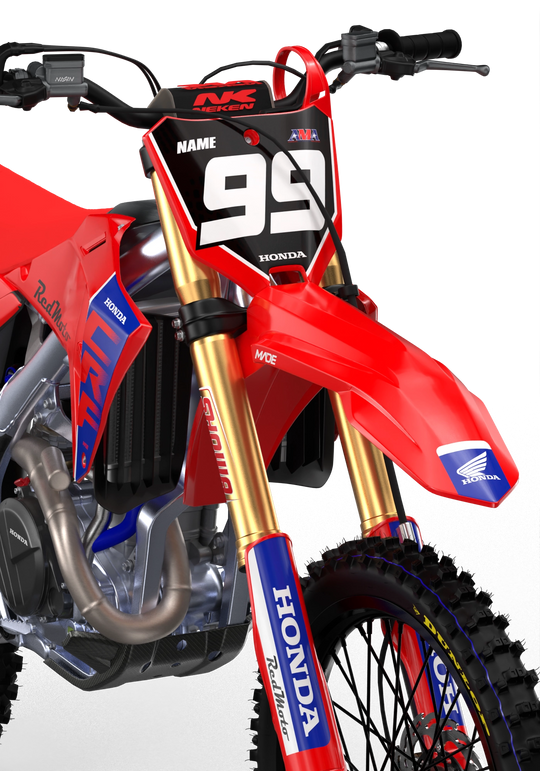 CRF Honda simple and clean graphics to protect your motocross dirt bike from amdestickers.com Blue#color_blue