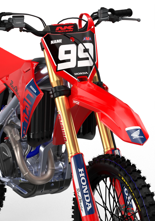 CRF Honda simple and clean graphics to protect your motocross dirt bike from amdestickers.com DarkBlue#color_darkblue
