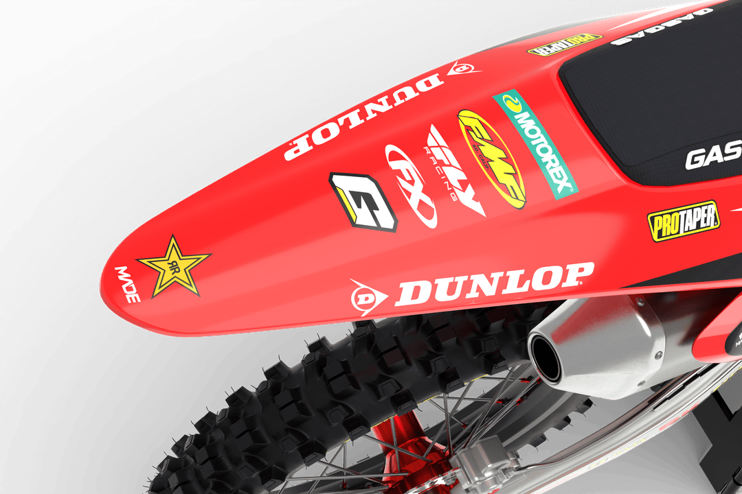 GASGAS MC TC EC ROCKSTAR GRAPHICS KIT - Madestickers  Red#color_red