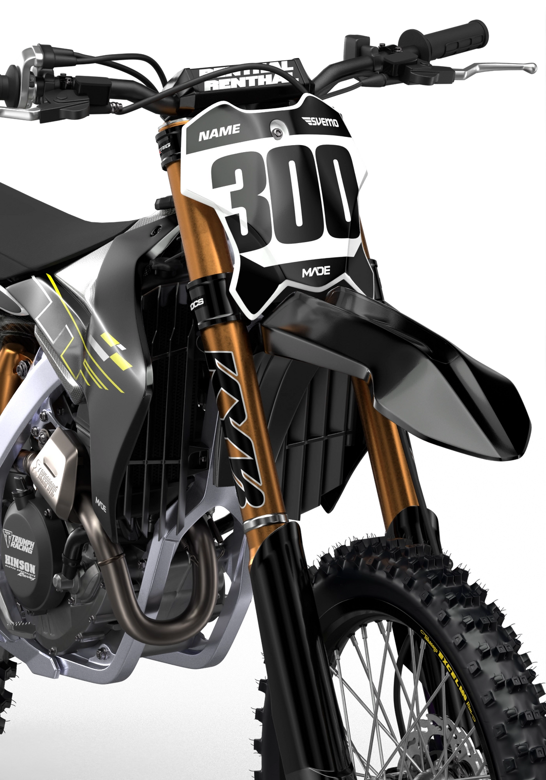 TRIUMPH ROLLER BLACK NUMBER KIT