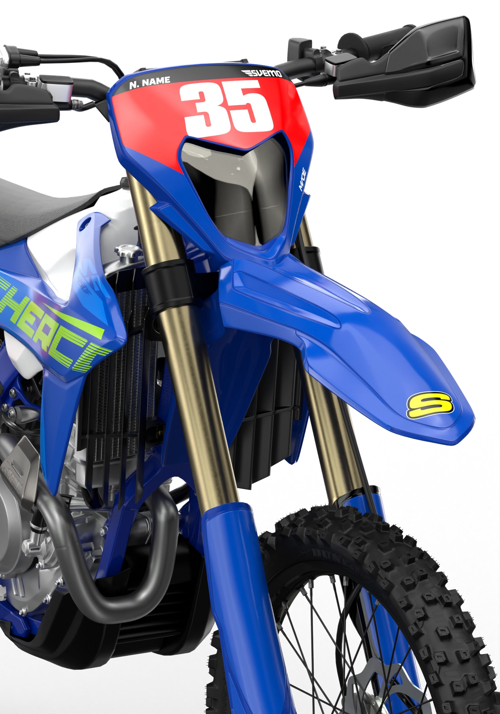 SHERCO ROLLER BLUE NUMMERKIT