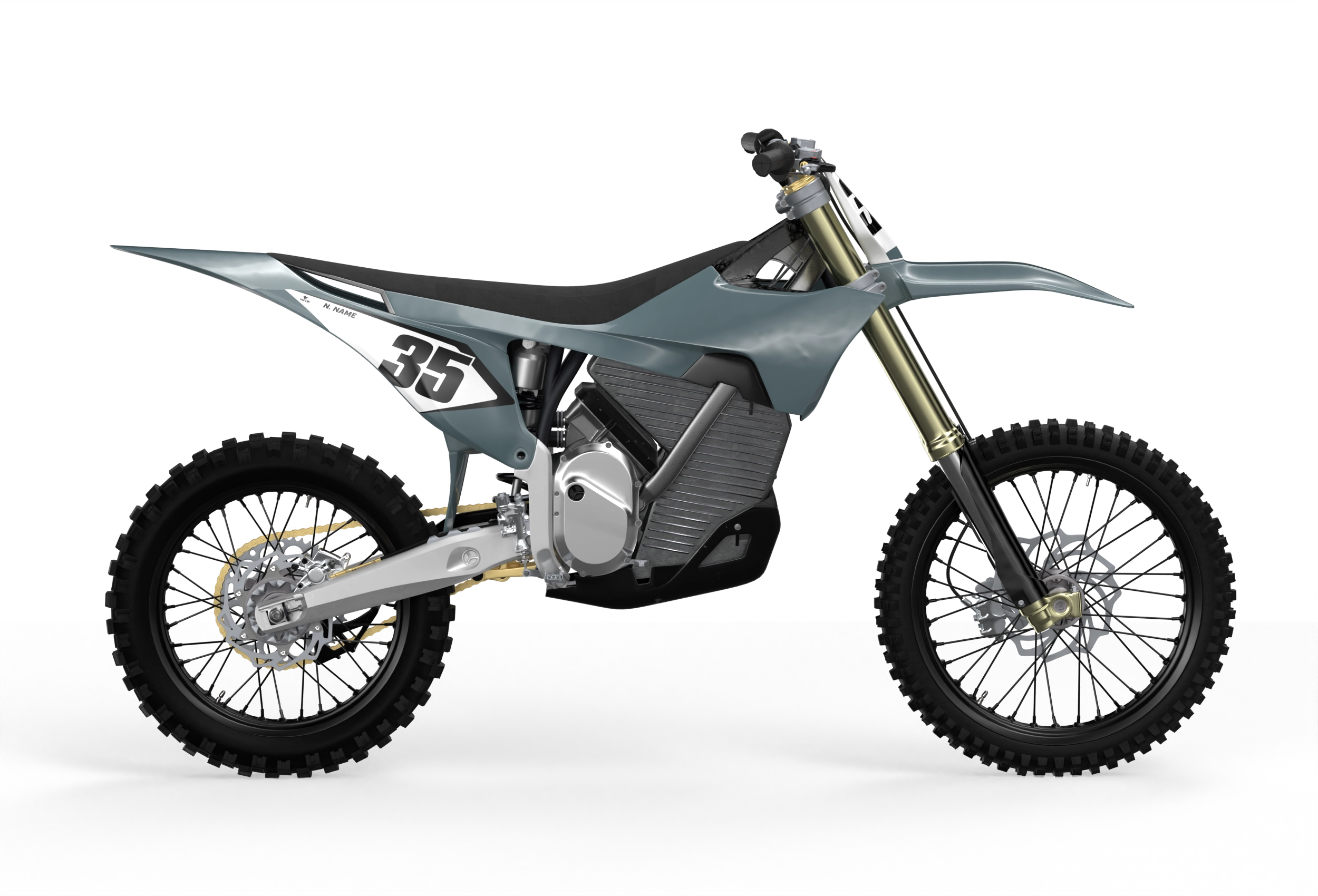 STARK VARG ROLLER GREY NUMBER KIT - Madestickers