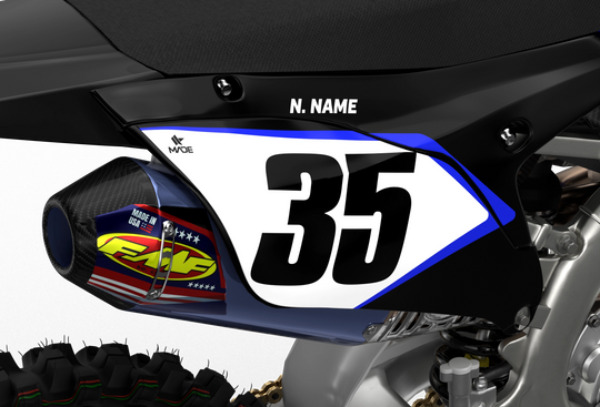 YAMAHA ROLLER BLACK NUMMERKIT