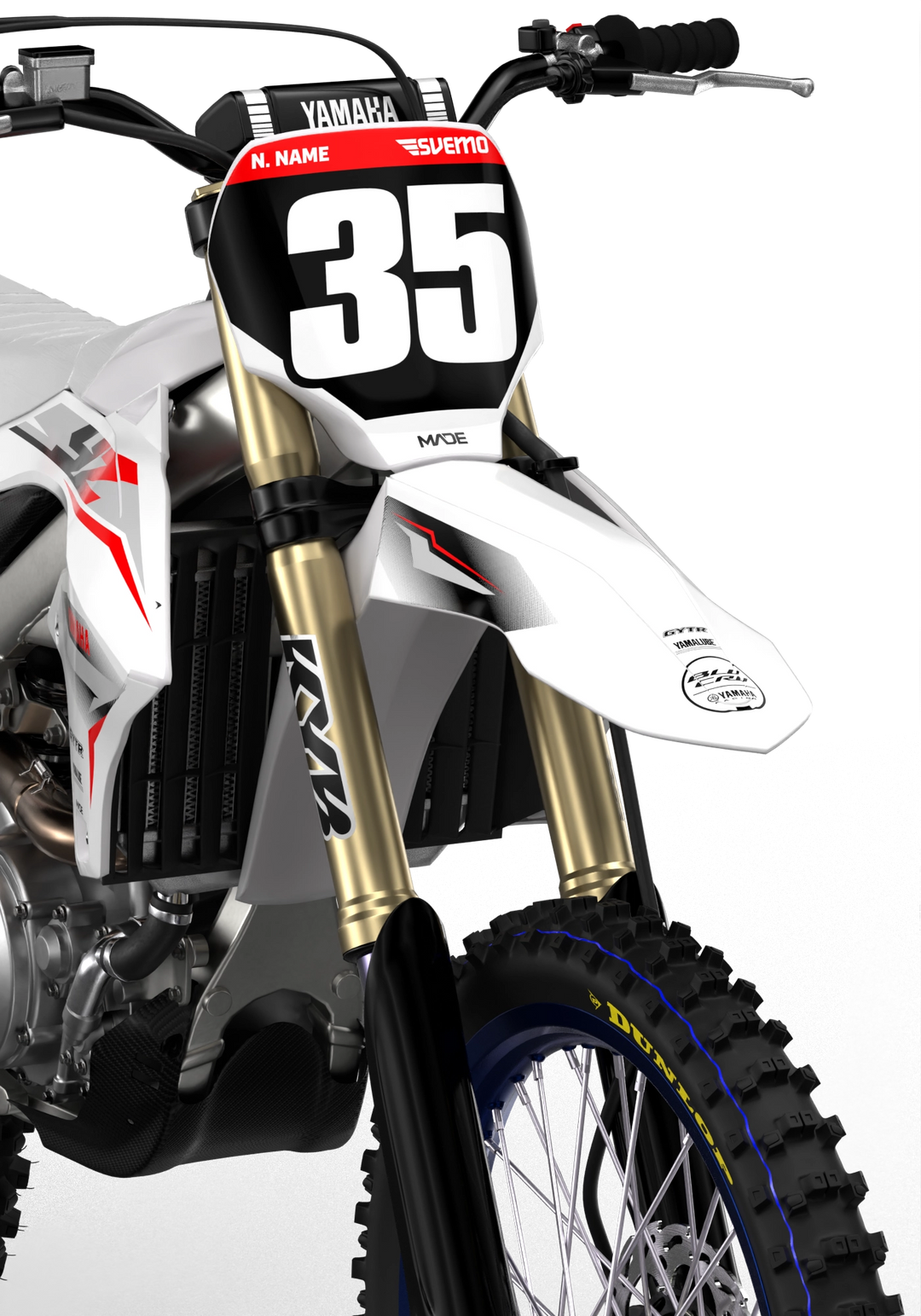 YAMAHA ROLLER WHITE NUMBER KIT