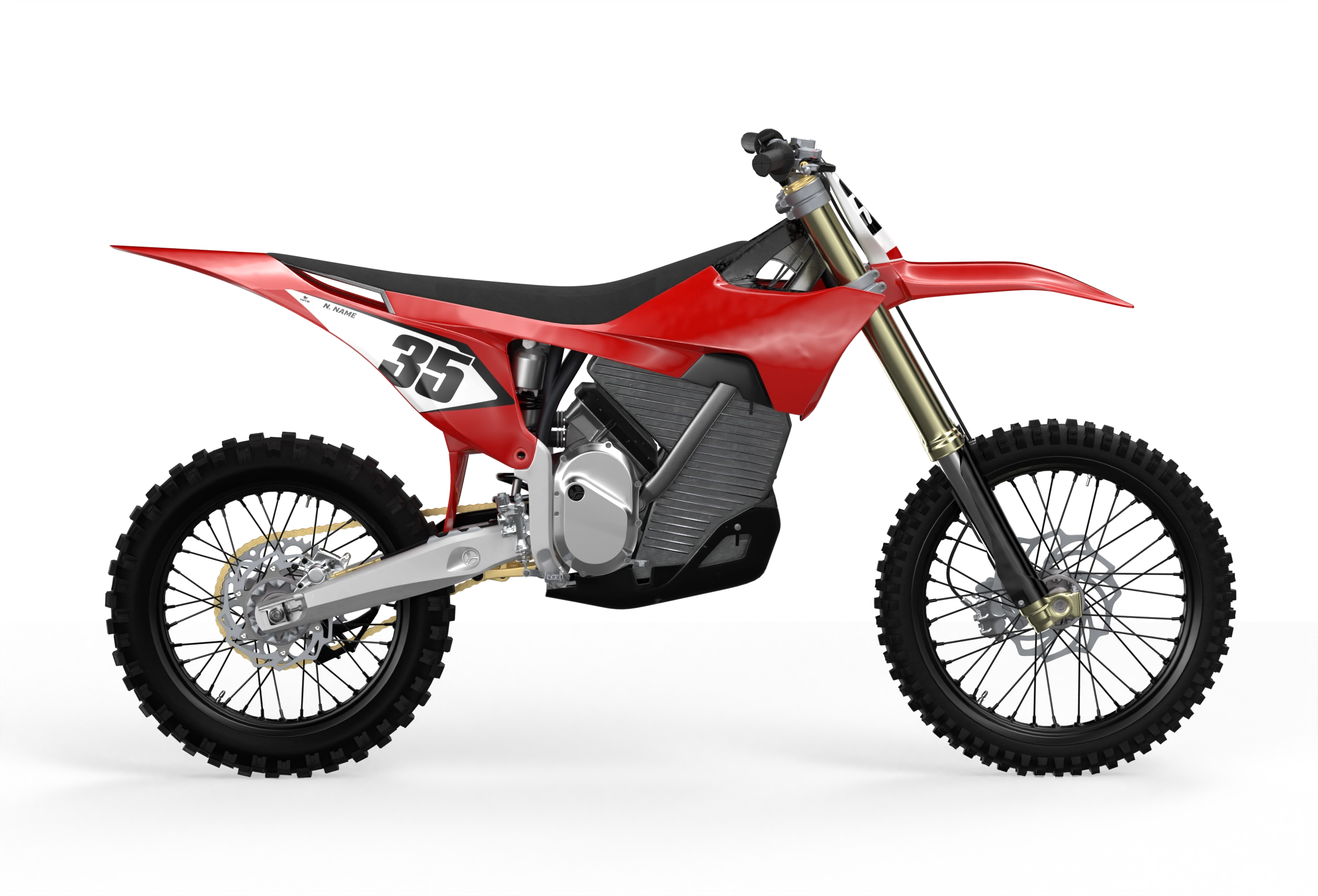 STARK VARG ROLLER RED NUMBER KIT - Madestickers