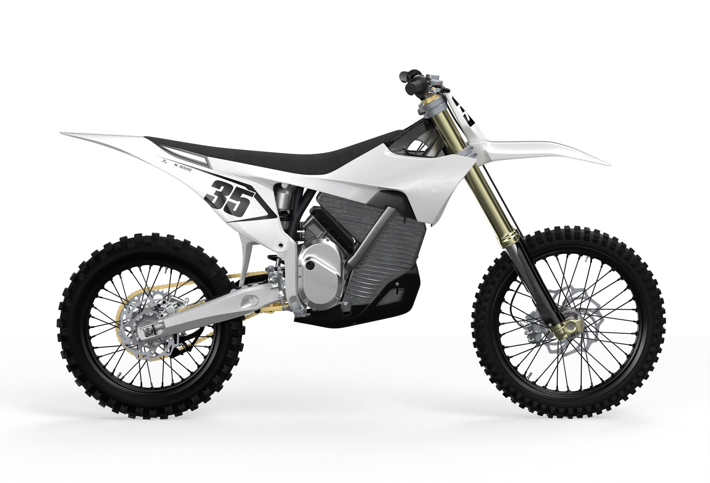 STARK VARG ROLLER WHITE NUMBER KIT - Madestickers