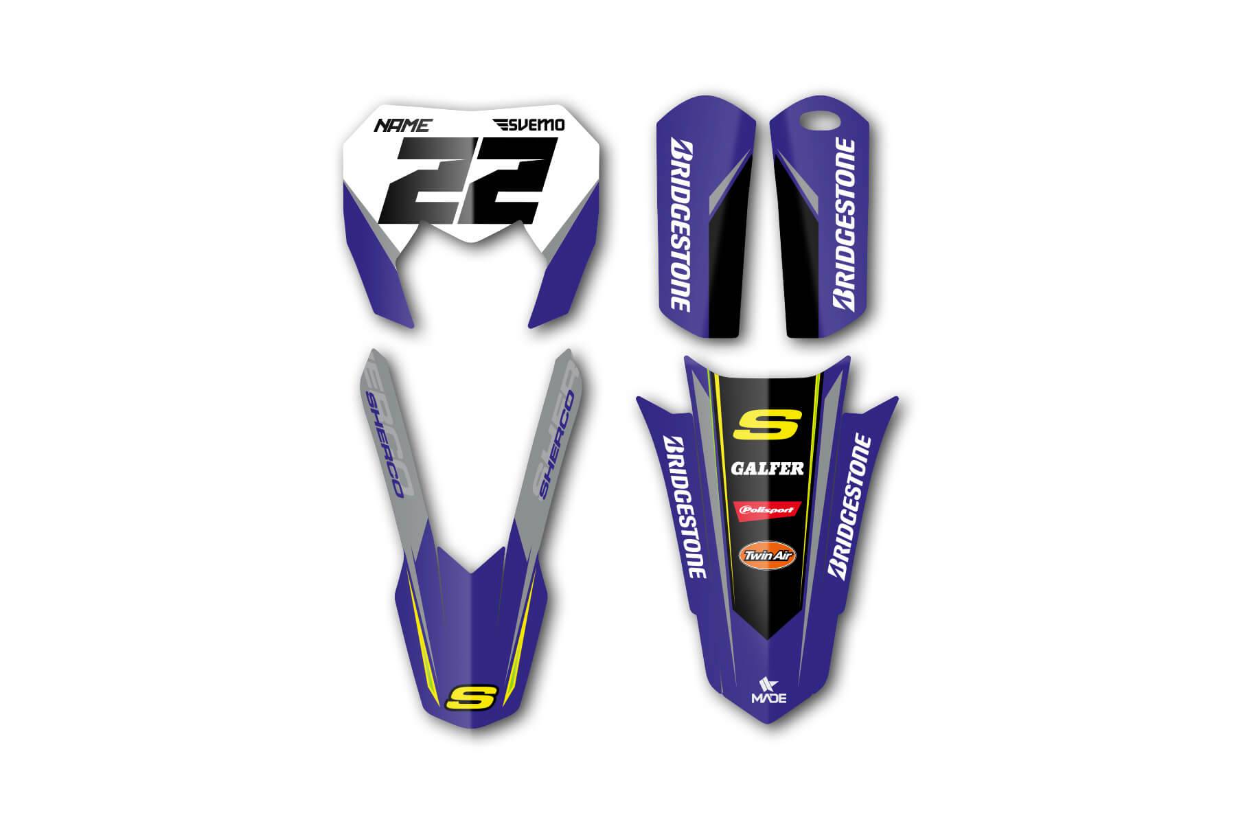 SHERCO RACING GRAPHICS KIT – Madestickers