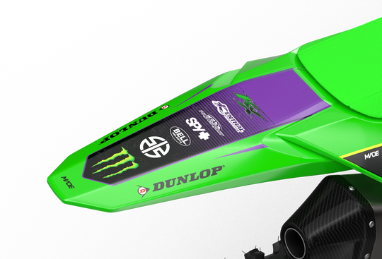 Kawasaki KX Slay Graphics for Motocross dirt bike from madestickers.com Green#color_green