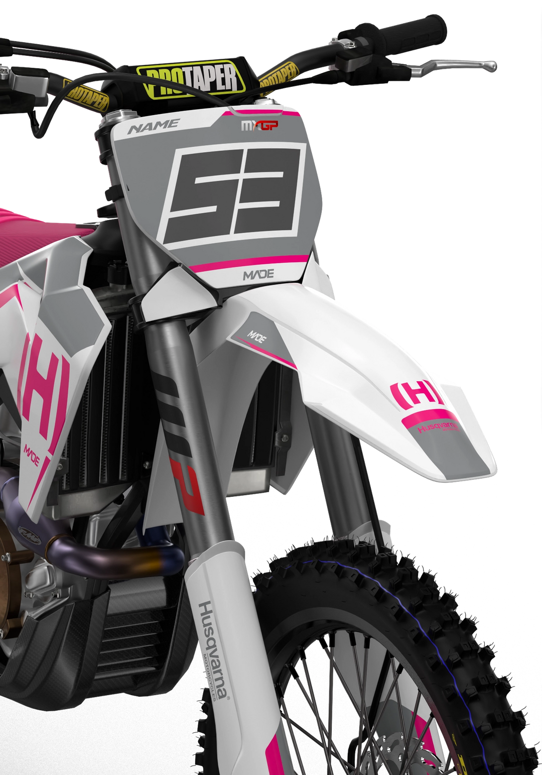 Husqvarna FC TC Licensed Graphics from madestickers.com 3D render Pink#color_pink