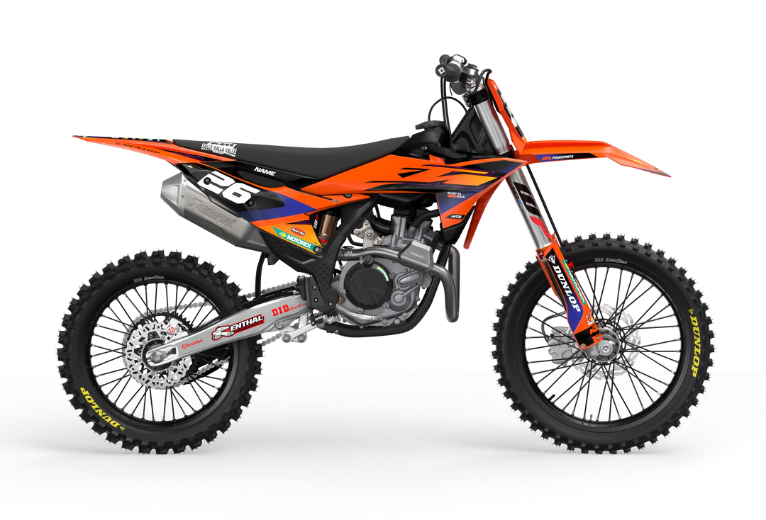 KTM SX/SXF EXC Factory Stock 2026 Graphics design stickers for motocross dirt bikes - madestickers.com