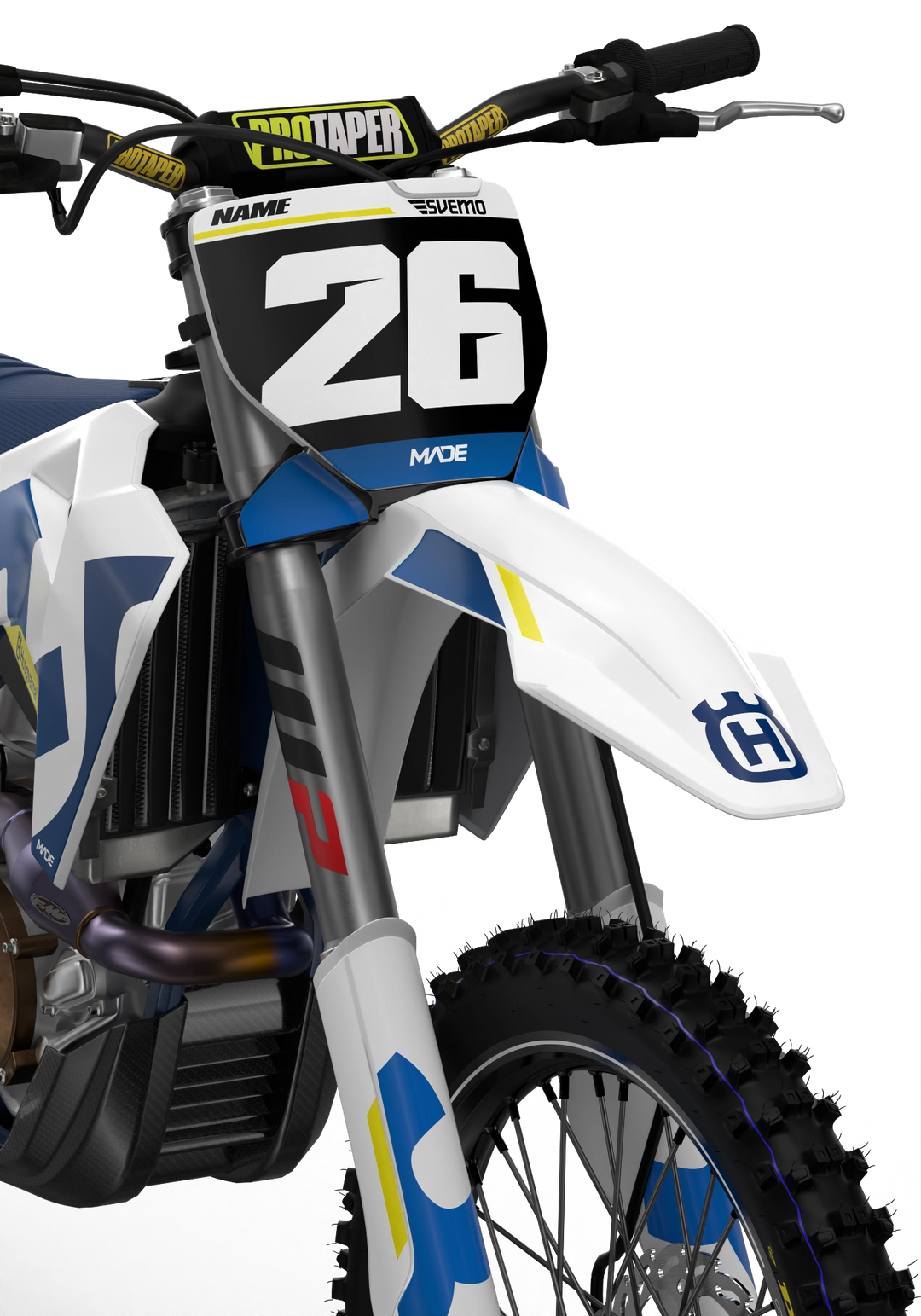 Husqvarna FC TC Stock 2026 Graphics design factory stickers for motocross dirt bike - madestickers.com Blue#color_darkblue