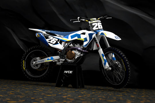 Husqvarna FC TC Stock 2026 Graphics design factory stickers for motocross dirt bike - madestickers.com Blue#color_darkblue
