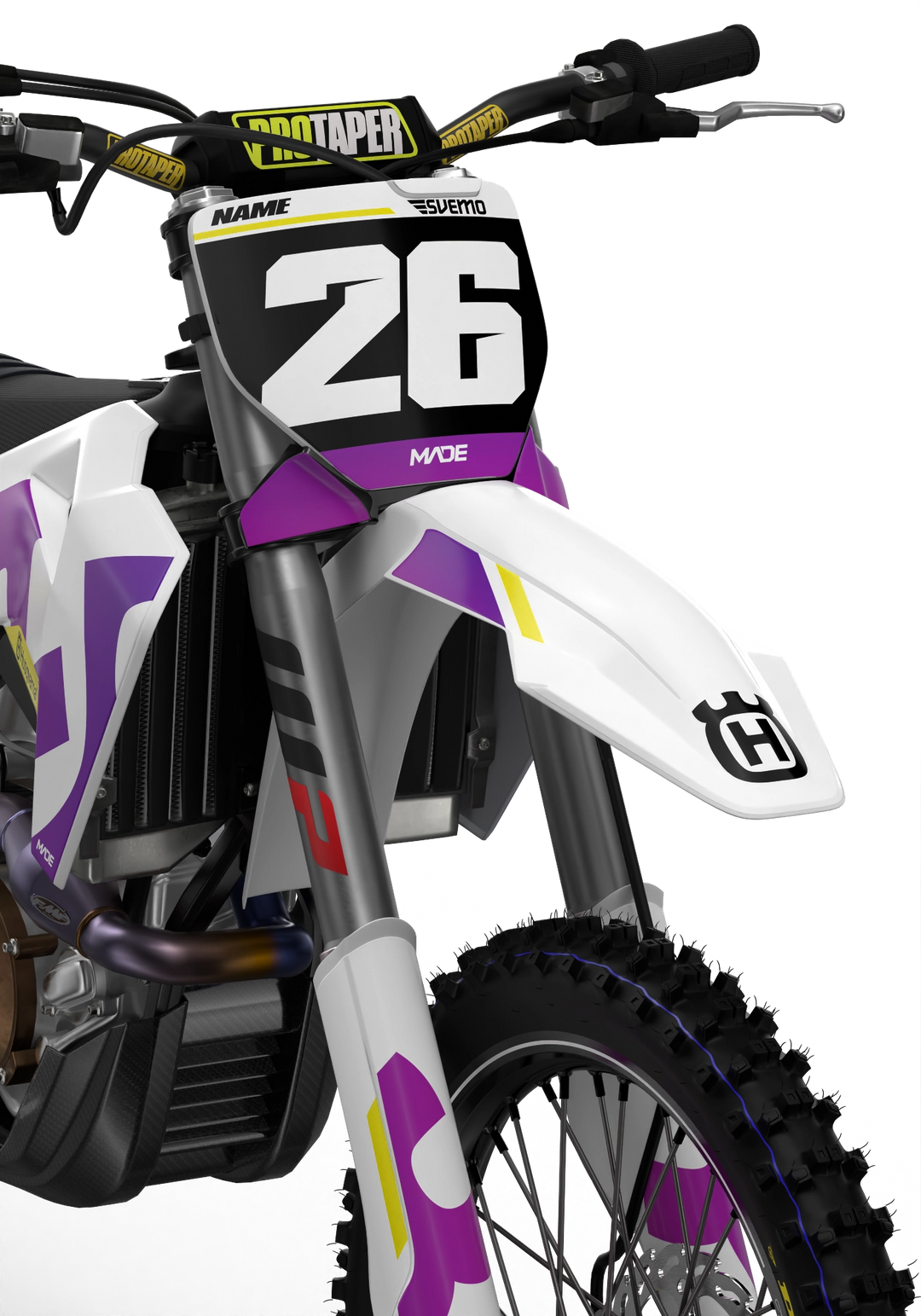 Husqvarna FC TC Stock 2026 Graphics design factory stickers for motocross dirt bike - madestickers.com Purple#color_purple