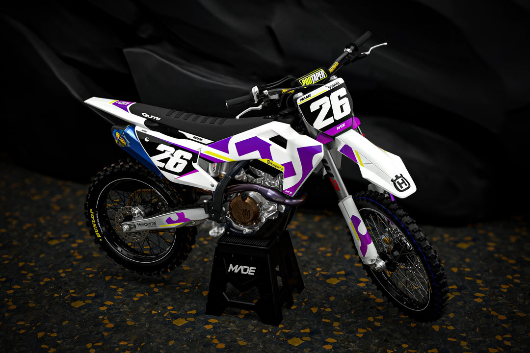 Husqvarna FC TC Stock 2026 Graphics design factory stickers for motocross dirt bike - madestickers.com Purple#color_purple