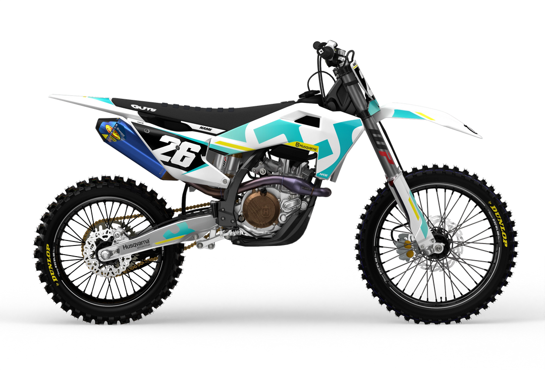 Husqvarna FC TC Stock 2026 Graphics design factory stickers for motocross dirt bike - madestickers.com Turquoise#color_turquoise