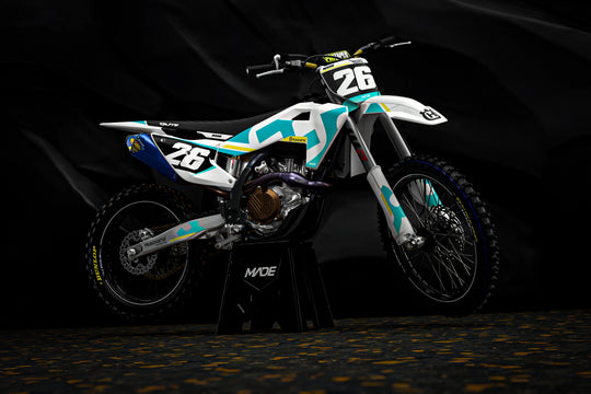 Husqvarna FC TC Stock 2026 Graphics design factory stickers for motocross dirt bike - madestickers.com Turquoise#color_turquoise