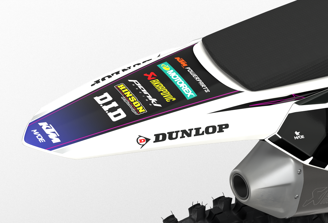 KTM SX/SXF EXC Factory Stock 2026 Graphics design stickers for motocross dirt bikes - madestickers.com White#color_white