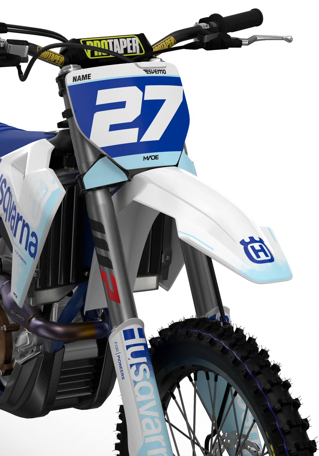 Stock 27 Husqvarna FC TC TE FE Licensed graphics from madestickers.com Blue#color_blue