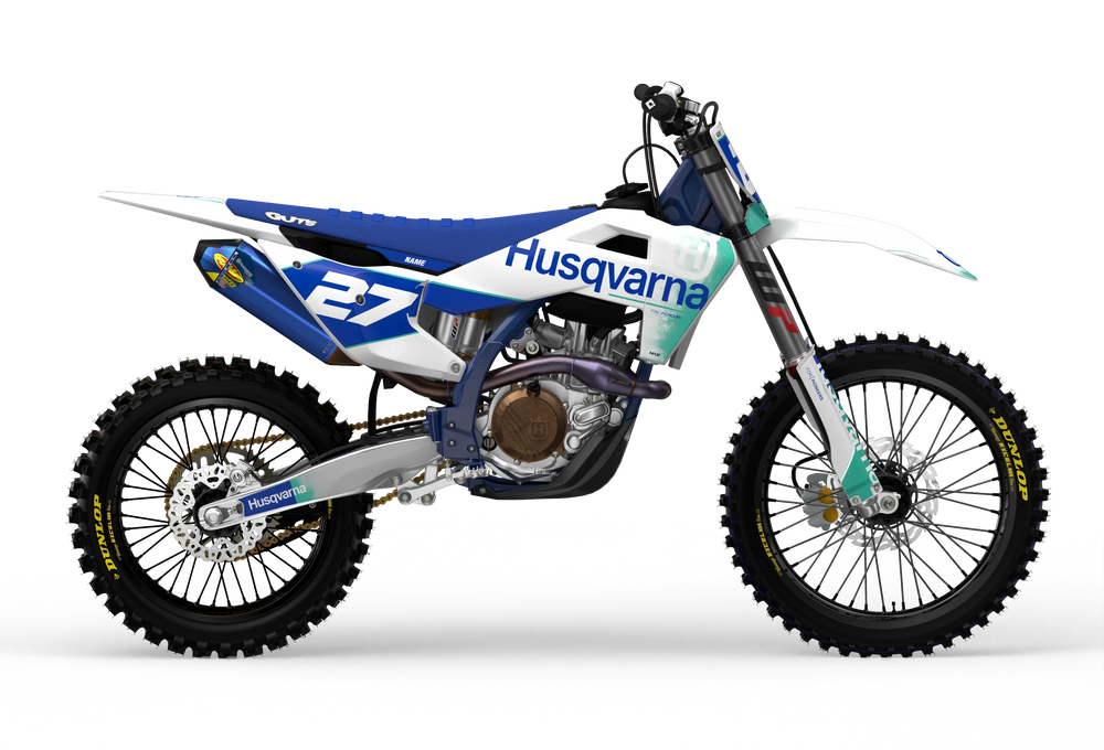 Stock 27 Husqvarna FC TC TE FE Licensed graphics from madestickers.com Teal#color_teal