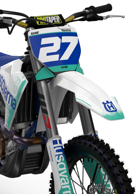 Stock 27 Husqvarna FC TC TE FE Licensed graphics from madestickers.com Teal#color_teal
