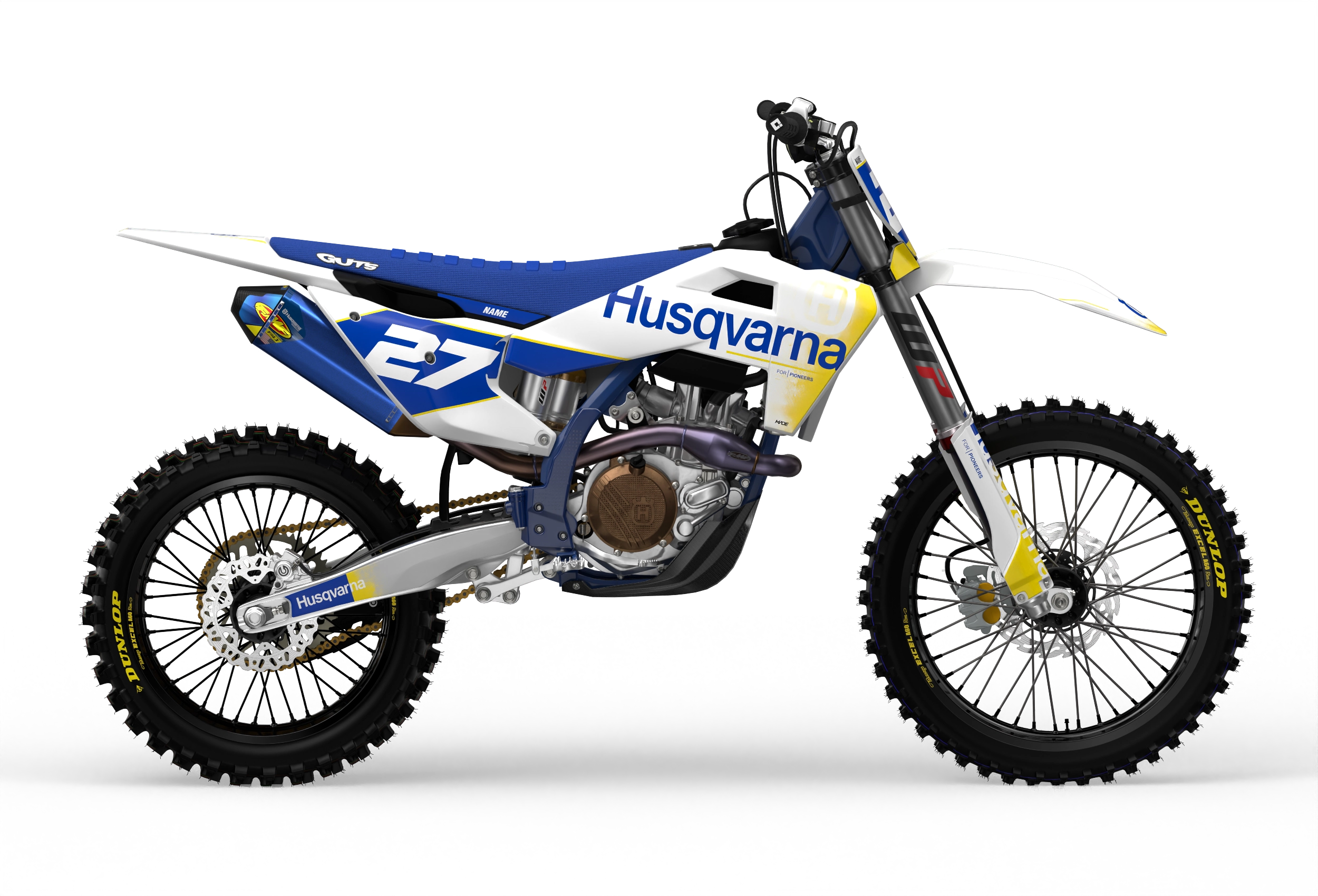 Stock 27 Husqvarna FC TC TE FE Licensed graphics from madestickers.com Yellow#color_yellow
