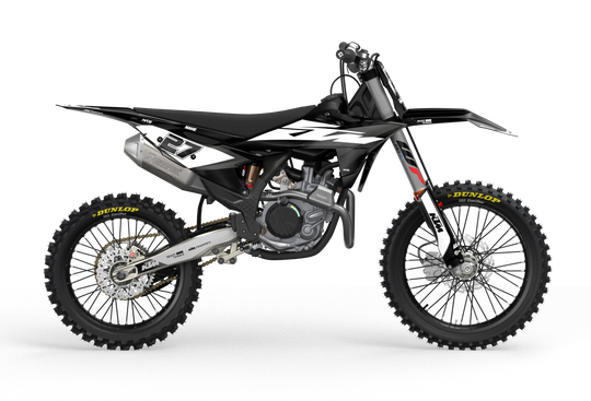 Stock 27 KTM Factory SX SXF 2025- 3D rendering licensed graphics from madestickers.com Black#color_black