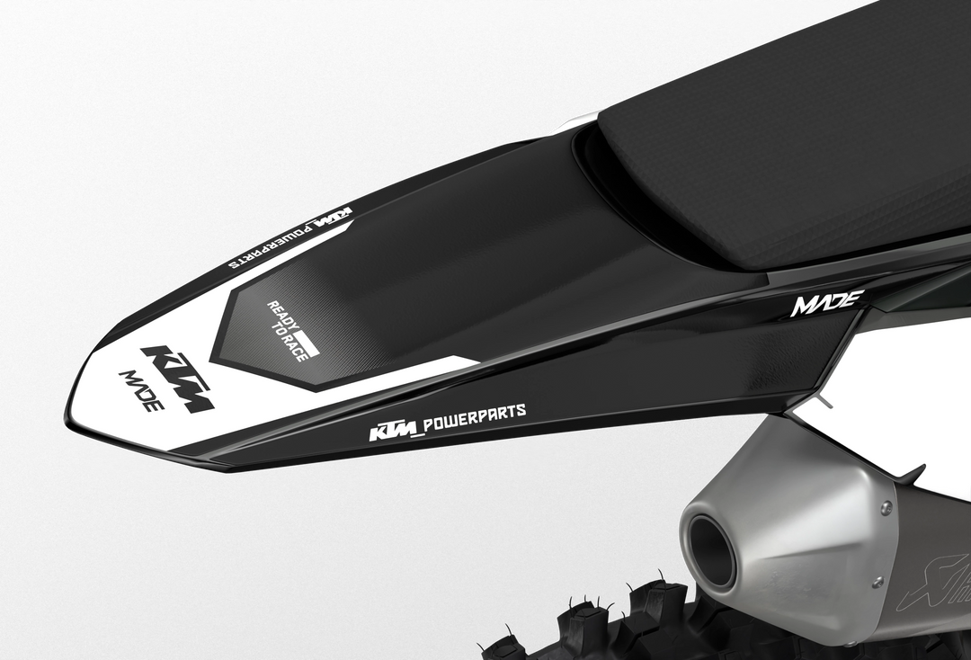 Stock 27 KTM Factory SX SXF 2025- 3D rendering licensed graphics from madestickers.com Black#color_black