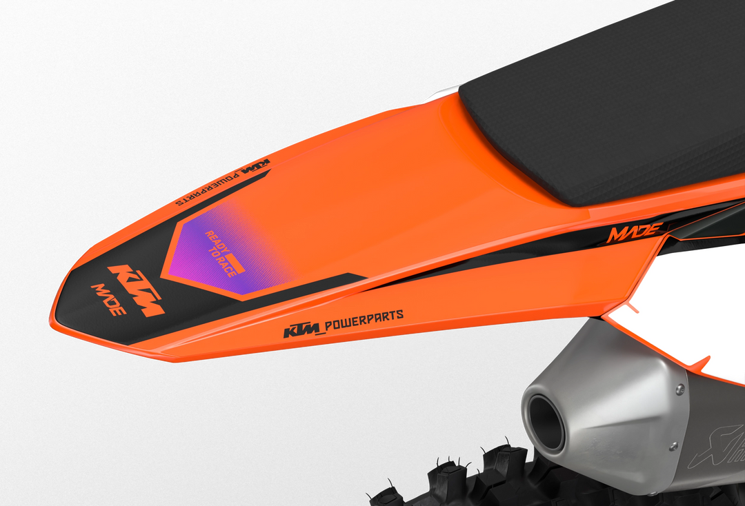 Stock 27 KTM Factory SX SXF 2025- 3D rendering licensed graphics from madestickers.com Purple#color_purple