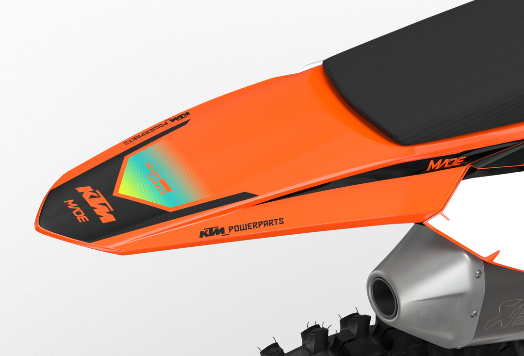 Stock 27 KTM Factory SX SXF 2025- 3D rendering licensed graphics from madestickers.com Turquoise#color_turquoise