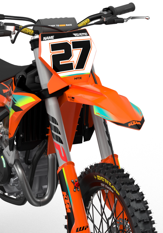 Stock 27 KTM Factory SX SXF 2025- 3D rendering licensed graphics from madestickers.com Turquoise#color_turquoise
