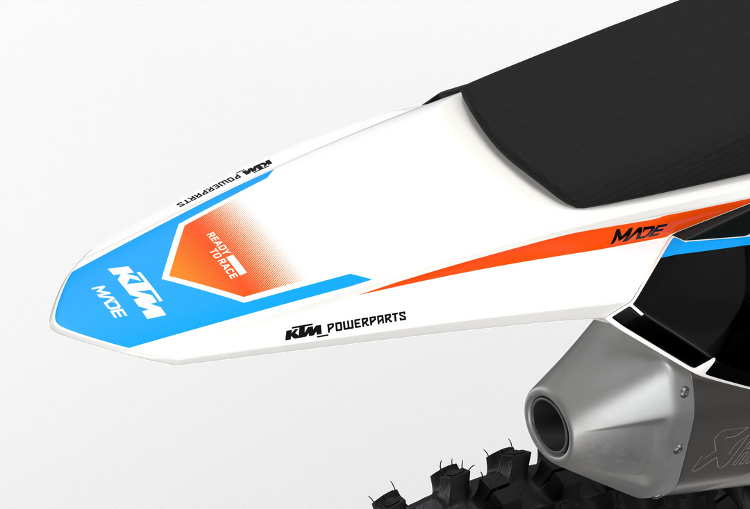 Stock 27 KTM Factory SX SXF 2025- 3D rendering licensed graphics from madestickers.com White#color_white