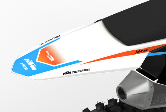 Stock 27 KTM Factory SX SXF 2025- 3D rendering licensed graphics from madestickers.com White#color_white
