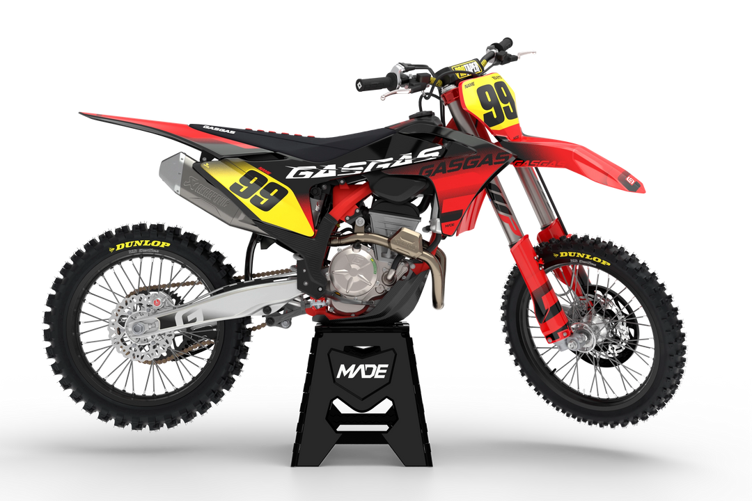 GasGas Motocross - dirt bike - enduro - MX graphics - stickers - madestickers.com Red#color_red
