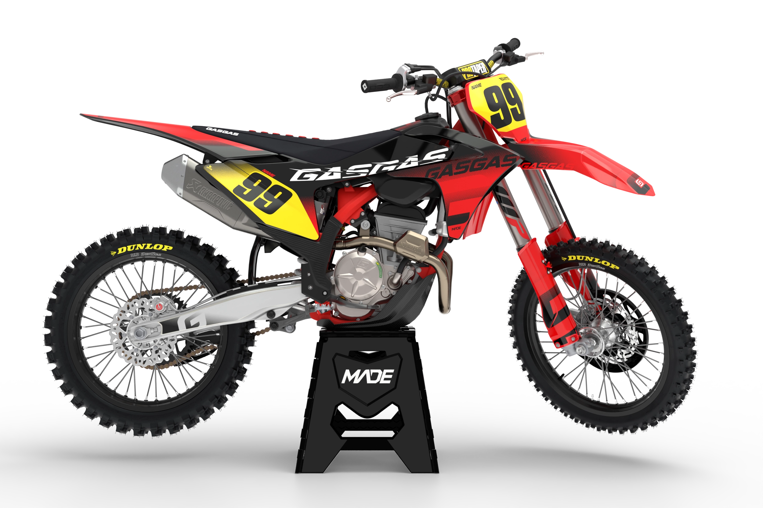 GasGas Motocross - dirt bike - enduro - MX graphics - stickers - madestickers.com Red#color_red