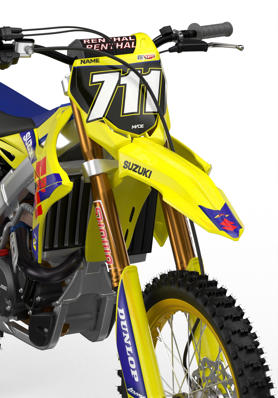 Suzuki RMZ Graphics for protection from madestickers.com Blue#color_blue