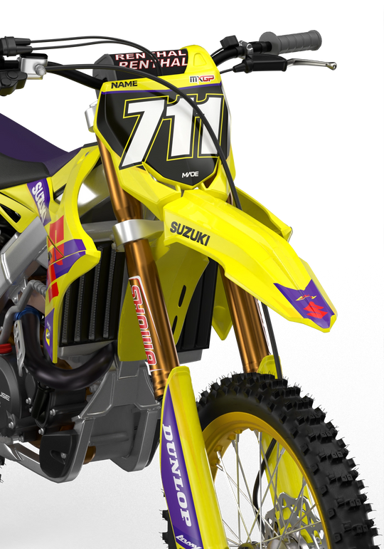 Suzuki RMZ Graphics for protection from madestickers.com Purple#color_purple