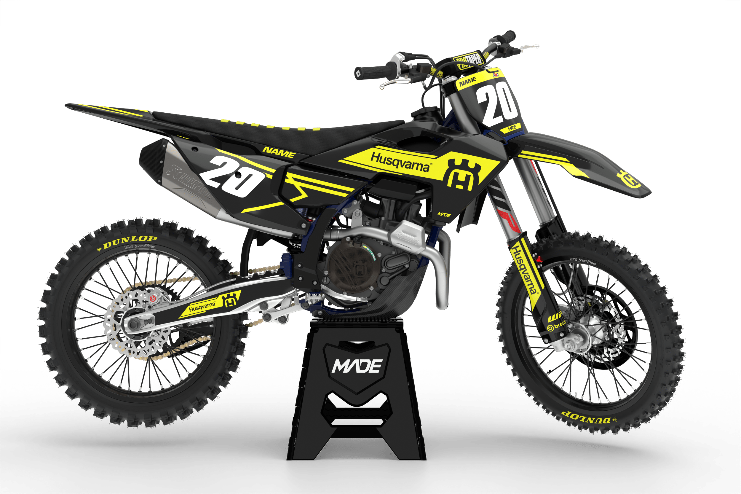 HUSQVARNA SWISS GRAPHICS KIT - Madestickers Yellow#color_yellow