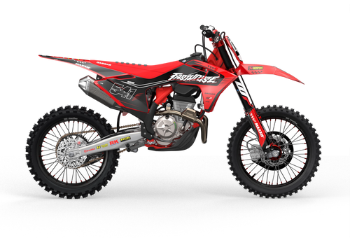 GasGas Titan Graphics to protect your Motocross dirt bike from Madestickers.com in Red#color_red