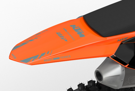 KTM SX SXF EXC 3D render motocross dirt bike with dope graphics for protection from madestickers.com Grey#color_grey