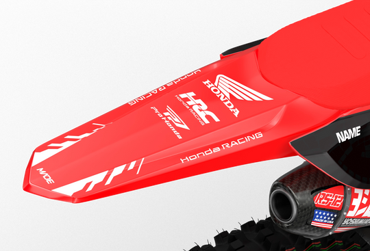 Honda CRF Motocross dirt bike simple graphics for protection from madestickers.com White#color_white