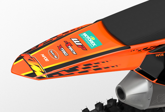 KTM SX SXF Motocross graphics with design Troy - madestickers.com Black#color_black