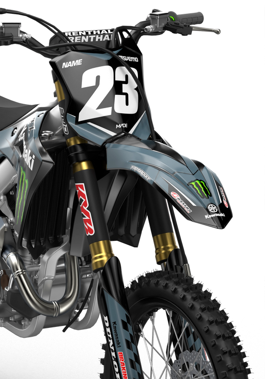 Kawasaki KXF motocross graphics design Victory Grey#color_grey