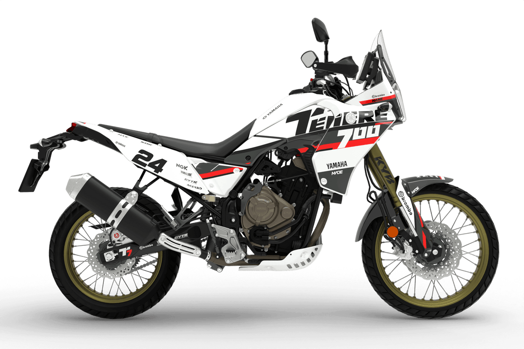 YAMAHA ADVENTURE TENERE TRIP GRAPHICS KIT - Madestickers White#color_white